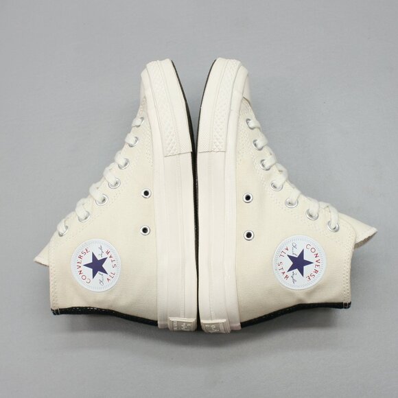 Converse Ladies 6.5 All Star 70 Comme des Garcons PLAY Red Heart Shoes Sneakers - Picture 12 of 12